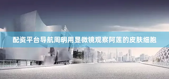 配资平台导航周明用显微镜观察阿莲的皮肤细胞
